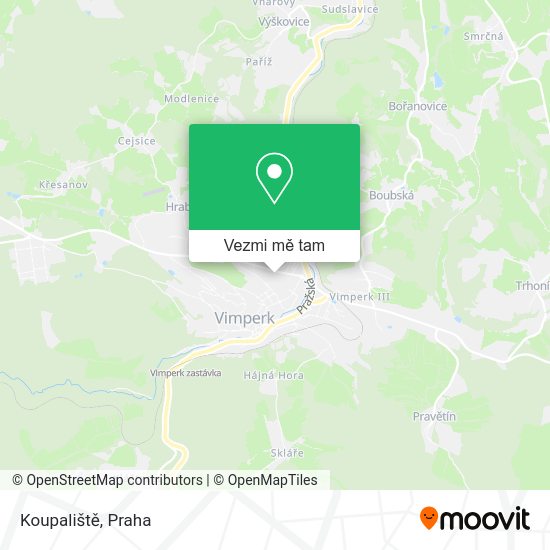 Koupaliště mapa