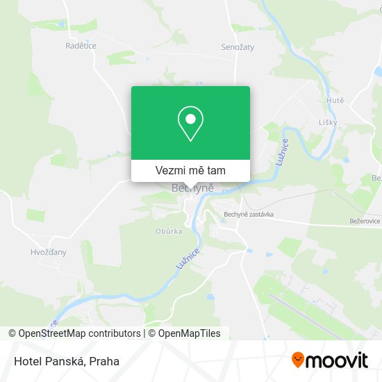 Hotel Panská mapa