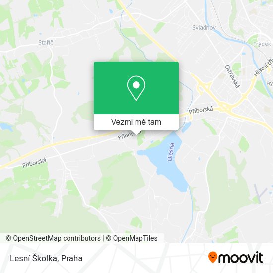 Lesní Školka mapa