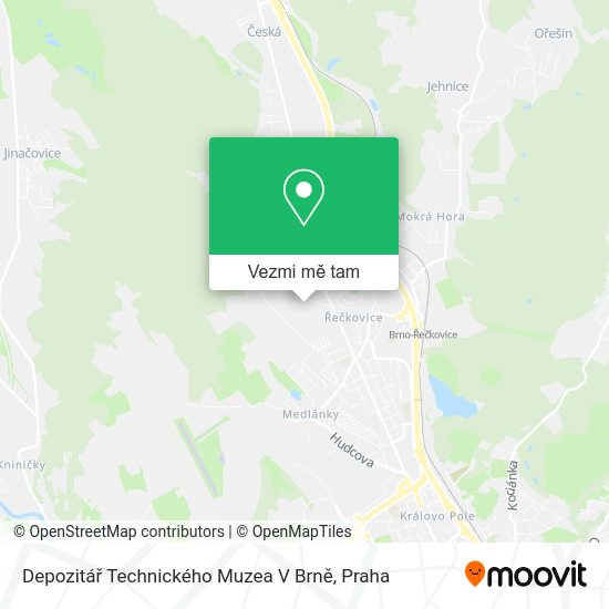 Depozitář Technického Muzea V Brně mapa