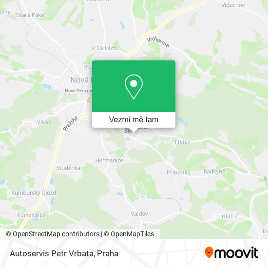 Autoservis Petr Vrbata mapa