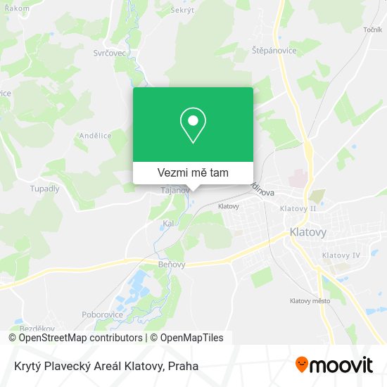 Krytý Plavecký Areál Klatovy mapa