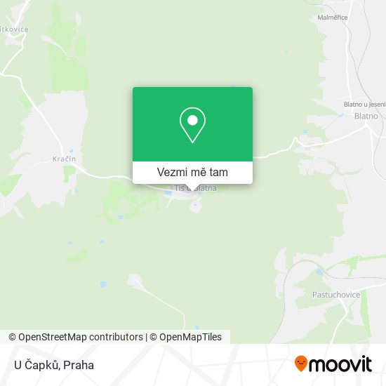 U Čapků mapa