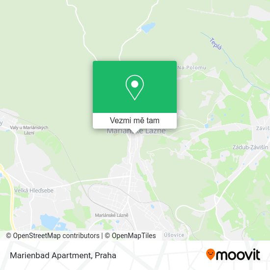 Marienbad Apartment mapa