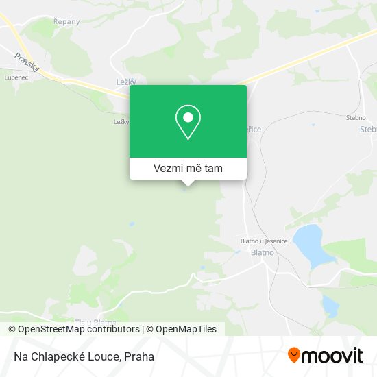 Na Chlapecké Louce mapa