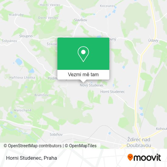 Horni Studenec mapa