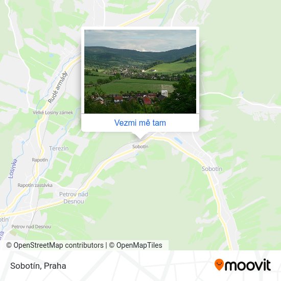 Sobotín mapa