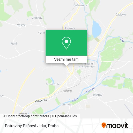 Potraviny Pešová Jitka mapa