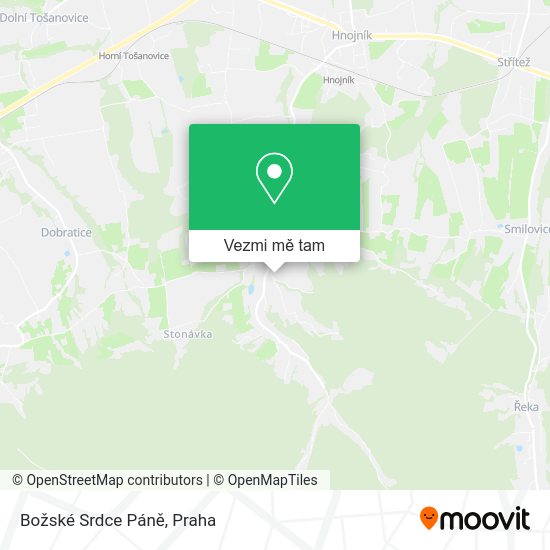 Božské Srdce Páně mapa