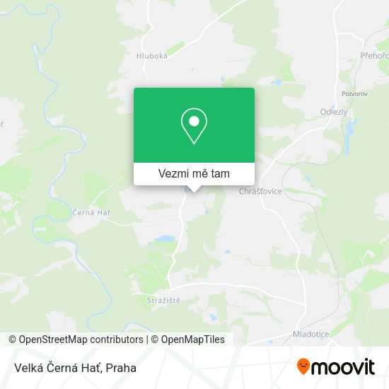 Velká Černá Hať mapa