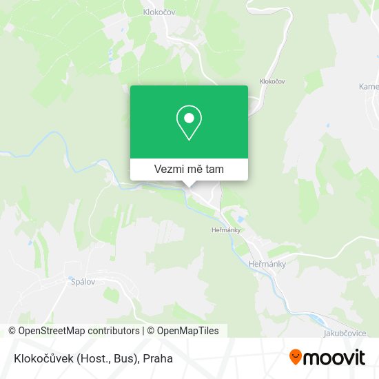 Klokočůvek (Host., Bus) mapa