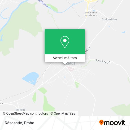 Rázcestie mapa
