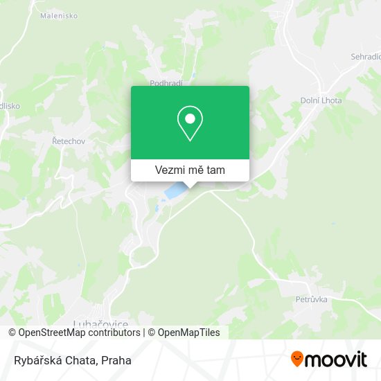 Rybářská Chata mapa