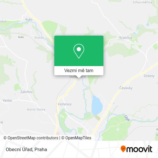 Obecní Úřad mapa