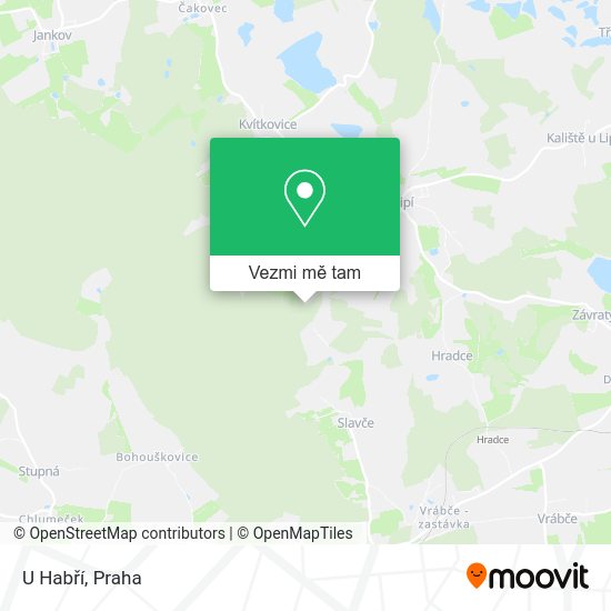 U Habří mapa