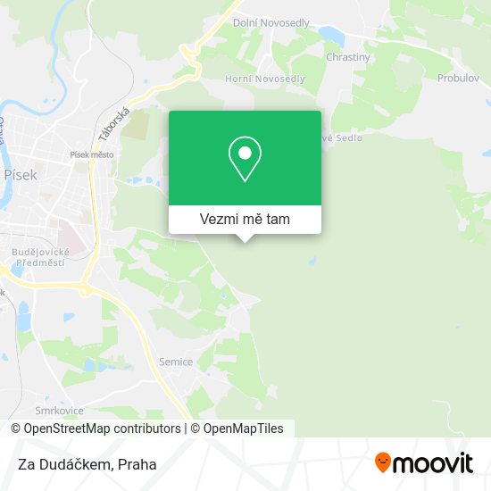 Za Dudáčkem mapa