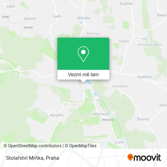Stolařství Mrňka mapa