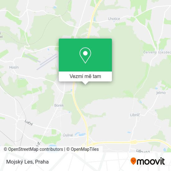 Mojský Les mapa