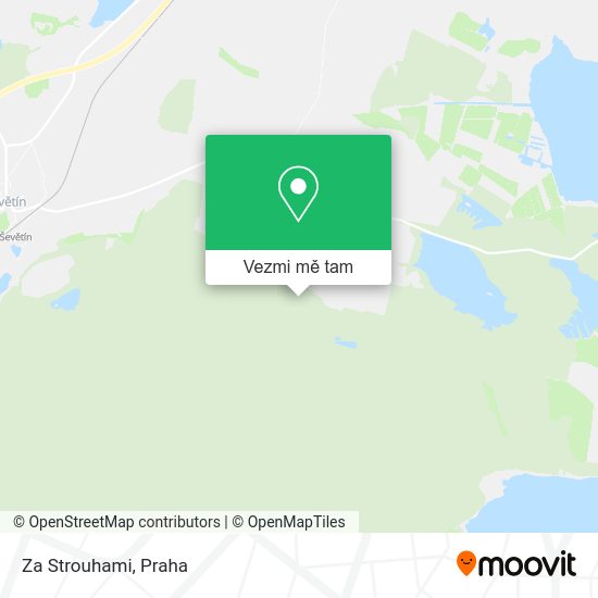 Za Strouhami mapa