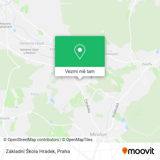 Základní Škola Hrádek mapa