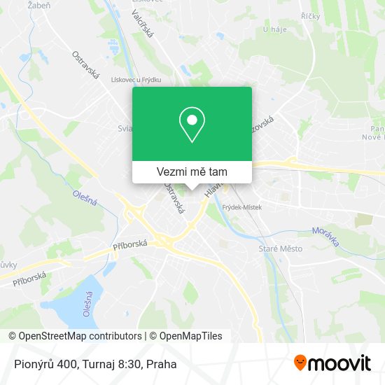 Pionýrů 400, Turnaj 8:30 mapa