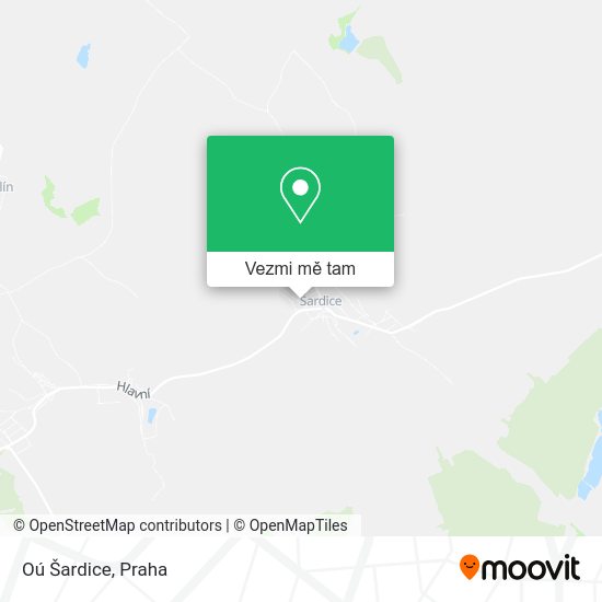Oú Šardice mapa