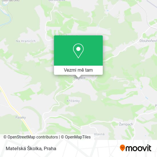 Mateřská Školka mapa