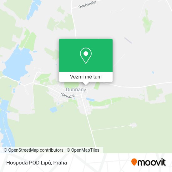 Hospoda POD Lipů mapa