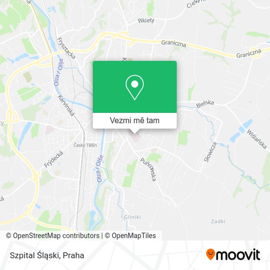 Szpital Śląski mapa