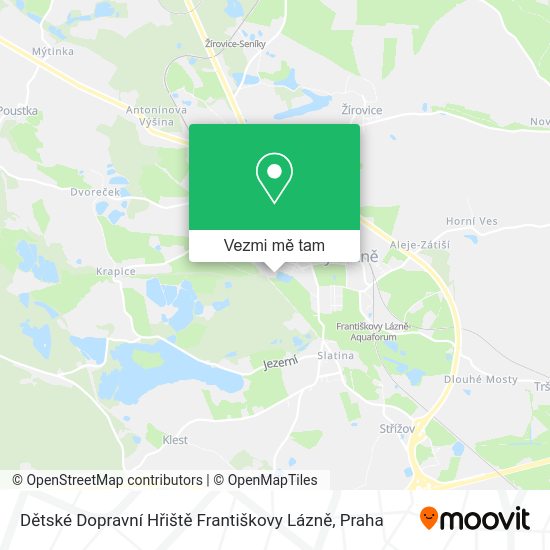 Dětské Dopravní Hřiště Františkovy Lázně mapa