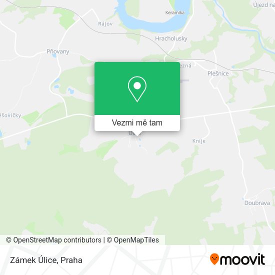 Zámek Úlice mapa