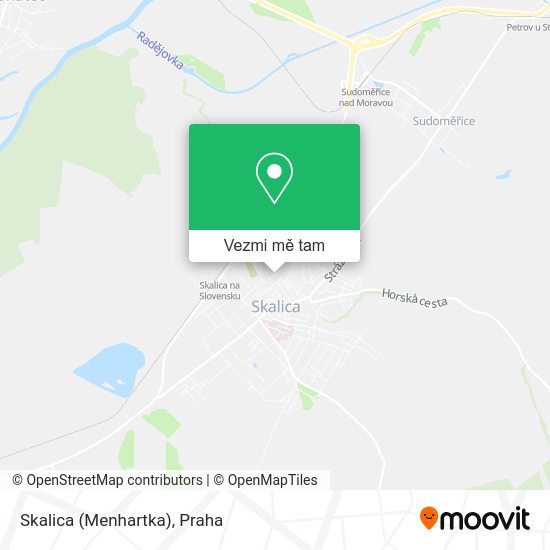 Skalica (Menhartka) mapa