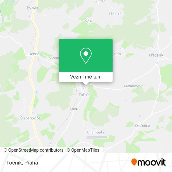 Točník mapa