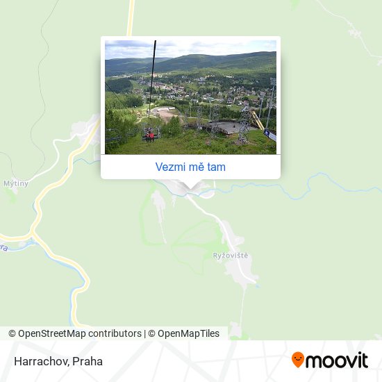 Harrachov mapa