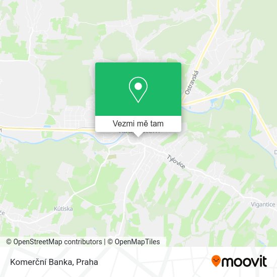 Komerční Banka mapa