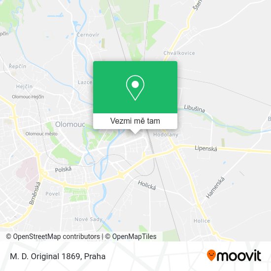 M. D. Original 1869 mapa