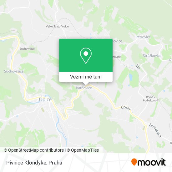 Pivnice Klondyke mapa
