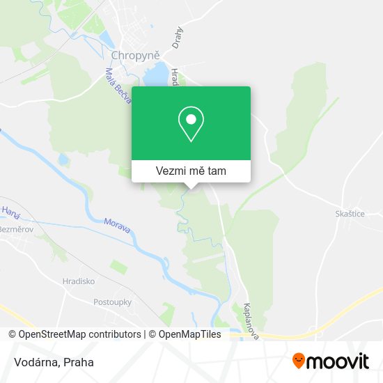 Vodárna mapa