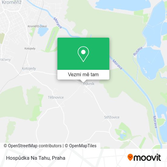 Hospůdka Na Tahu mapa