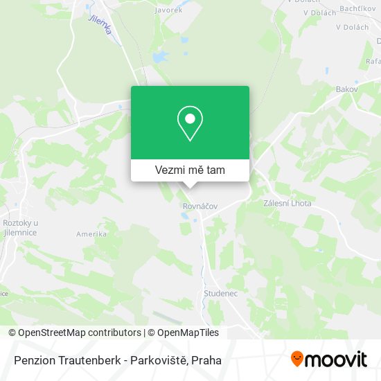 Penzion Trautenberk - Parkoviště mapa