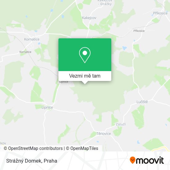 Strážný Domek mapa