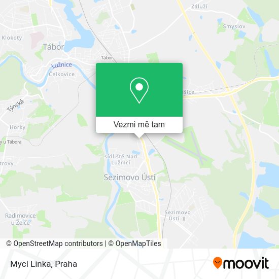 Mycí Linka mapa