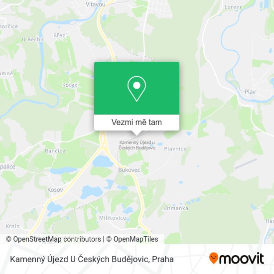 Kamenný Újezd U Českých Budějovic mapa