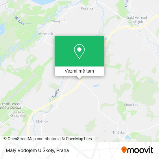 Malý Vodojem U Školy mapa
