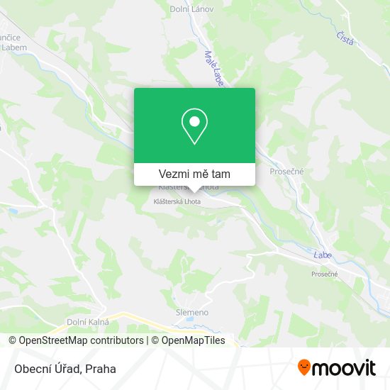 Obecní Úřad mapa