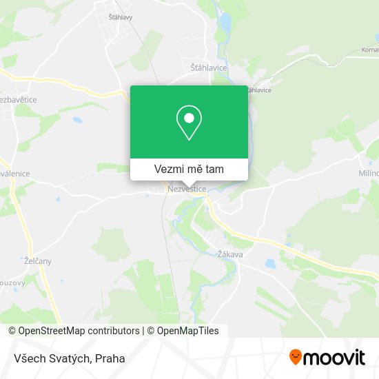 Všech Svatých mapa