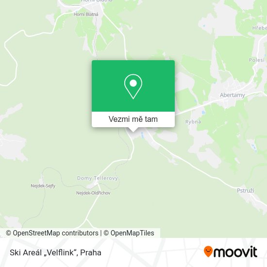 Ski Areál „Velflink“ mapa