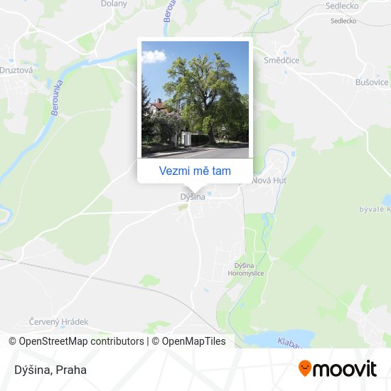 Dýšina mapa