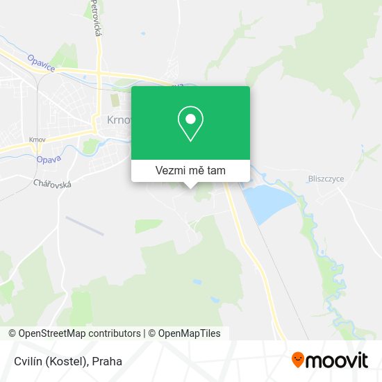 Cvilín (Kostel) mapa