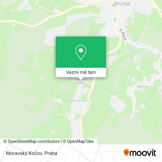 Moravský Kočov mapa